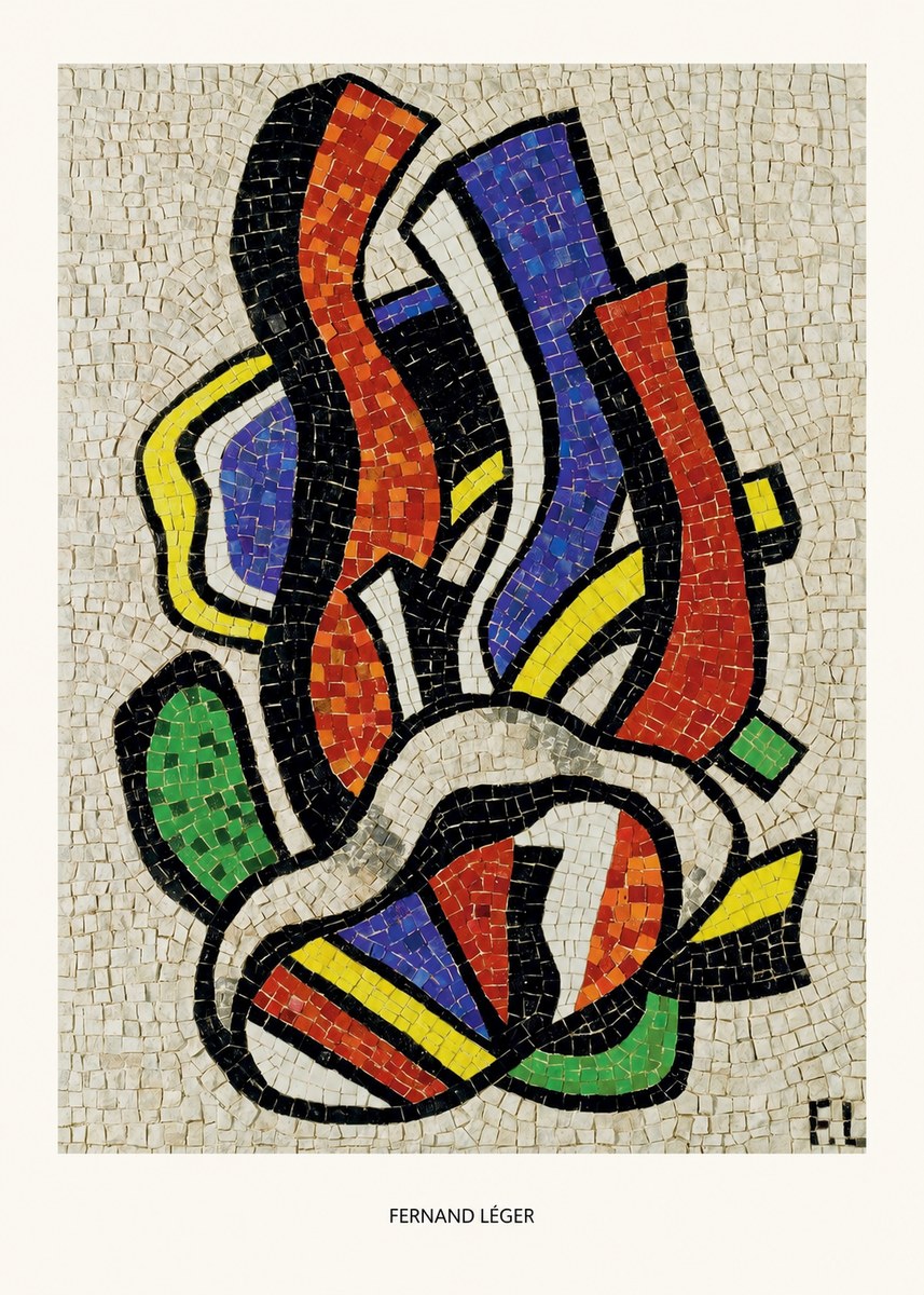 Fernand Léger Abstract Mosaic No5 - Poszter
