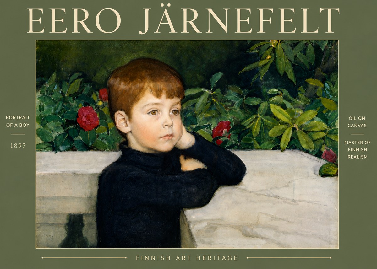Eero Järnefelt Portrait of a Boy No4 - Poszter