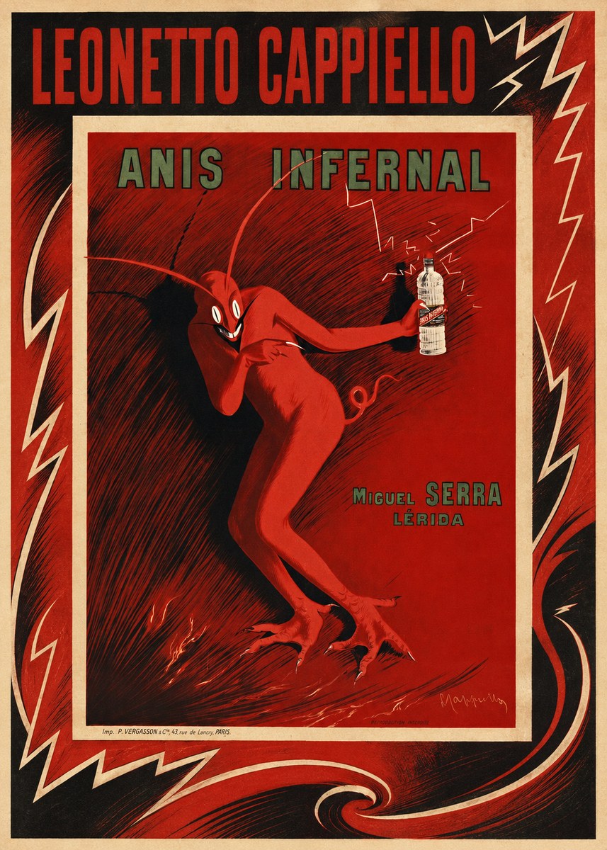 Leonetto Cappiello Anis Infernal II No3 - Poszter