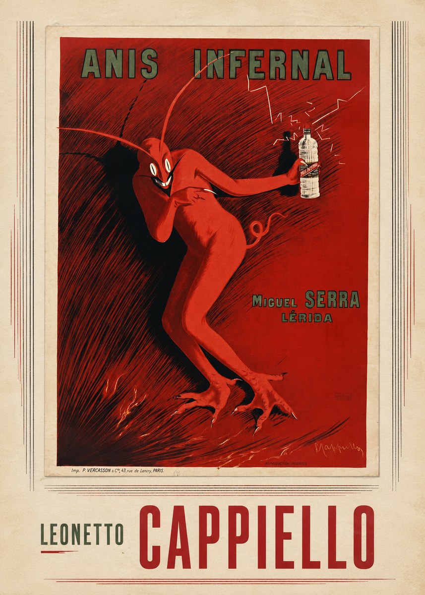Leonetto Cappiello Anis Infernal II No4 - Poszter