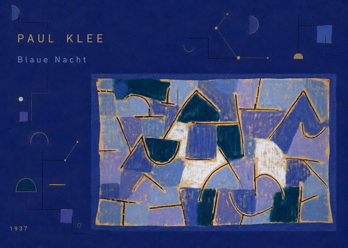 Paul Klee Blaue Nacht No3 - Poszter