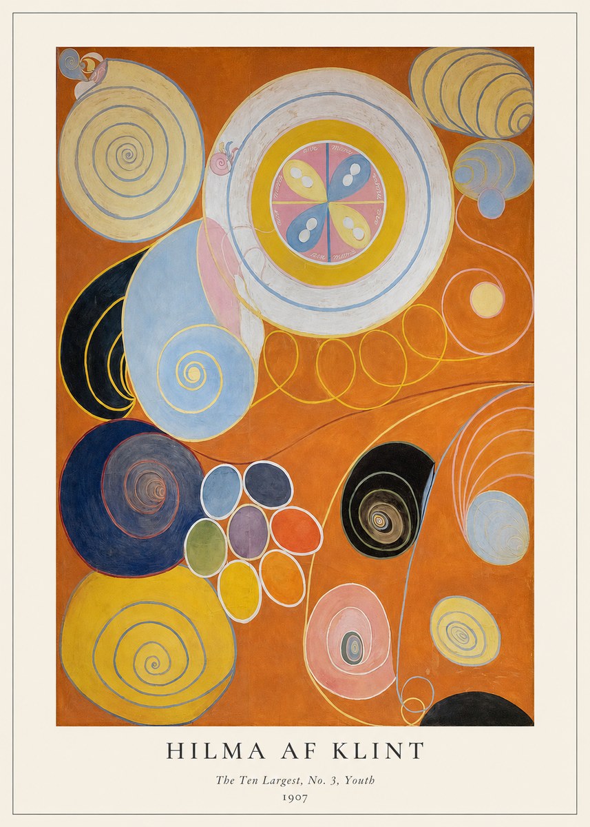 Hilma af Klint The Ten Largest, No. 3, Youth No1 - Poszter