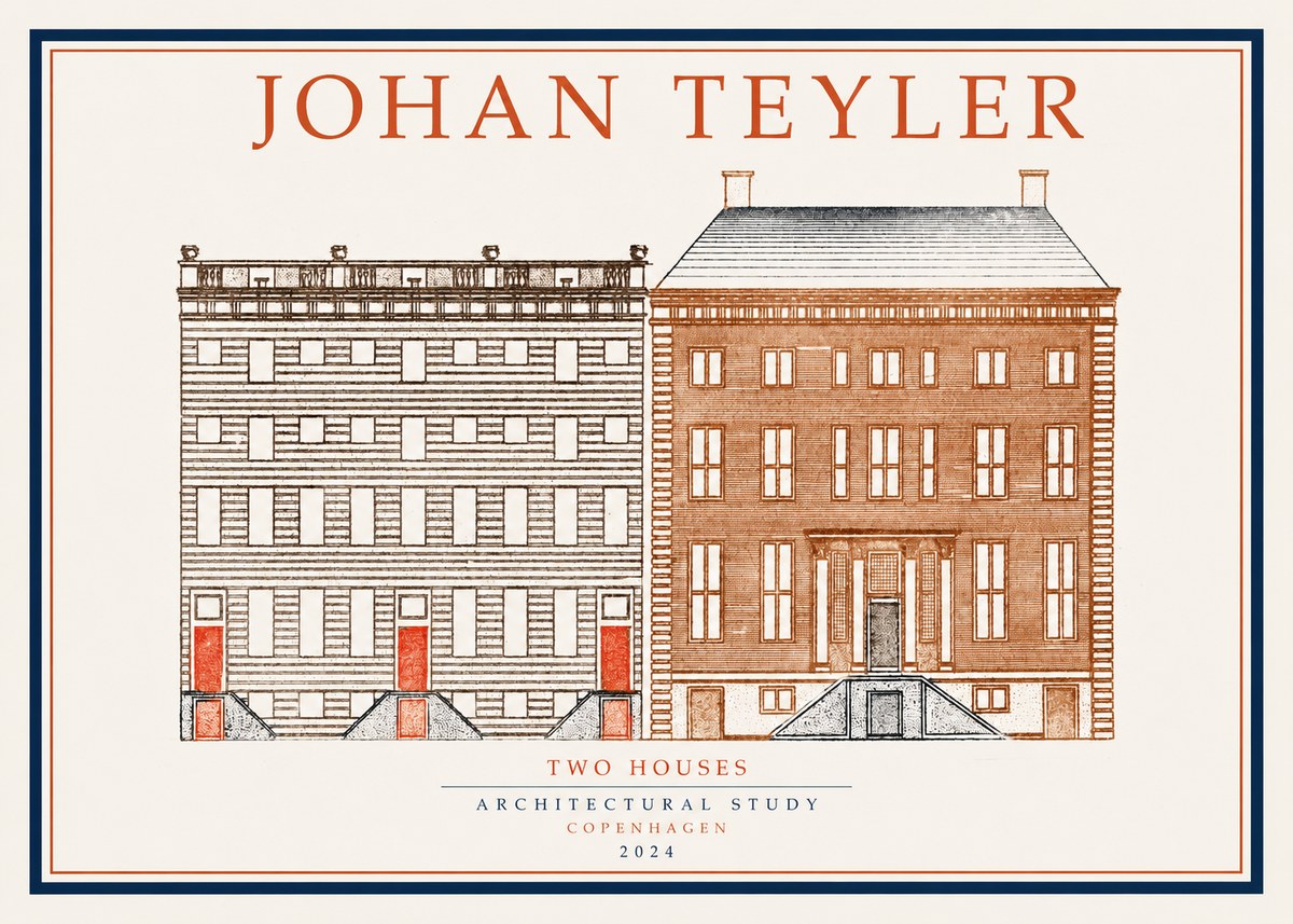 Johan Teyler Two Houses No1 - Poszter