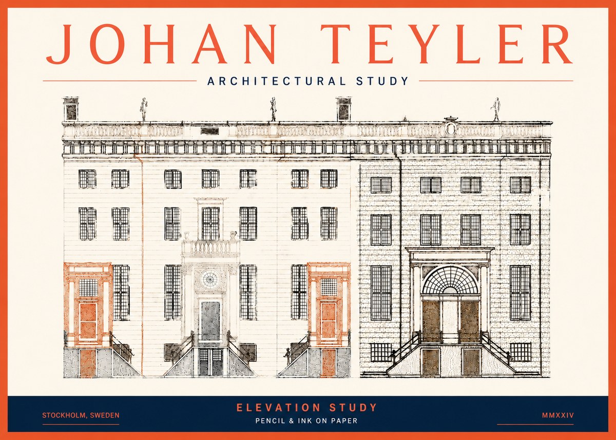 Johan Teyler Elevation Study No5 - Poszter
