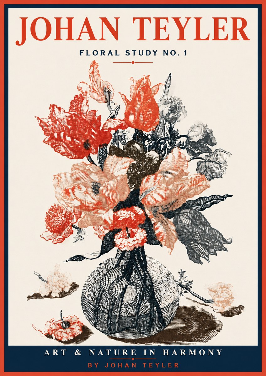 Johan Teyler Botanical Study No. 1 No4 - Poszter