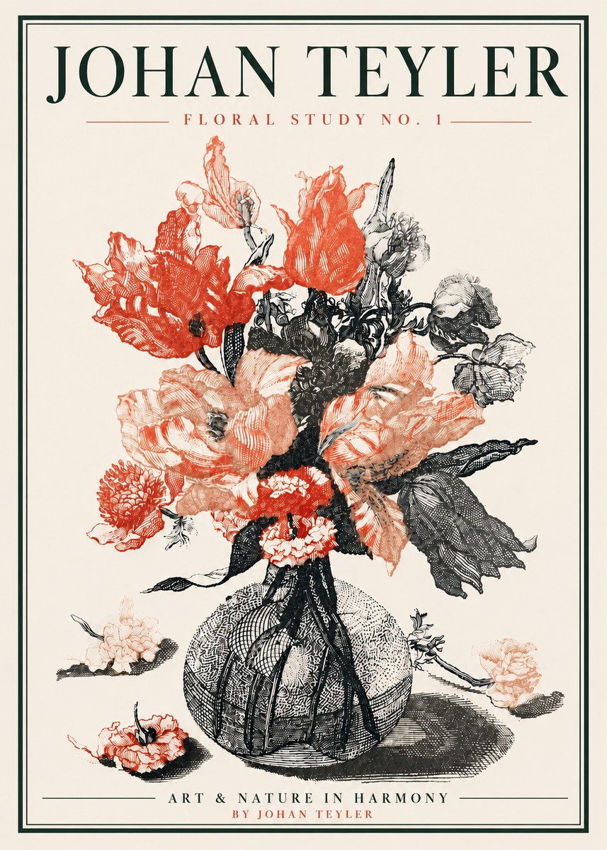 Johan Teyler Botanical Study No. 1 No5 - Poszter