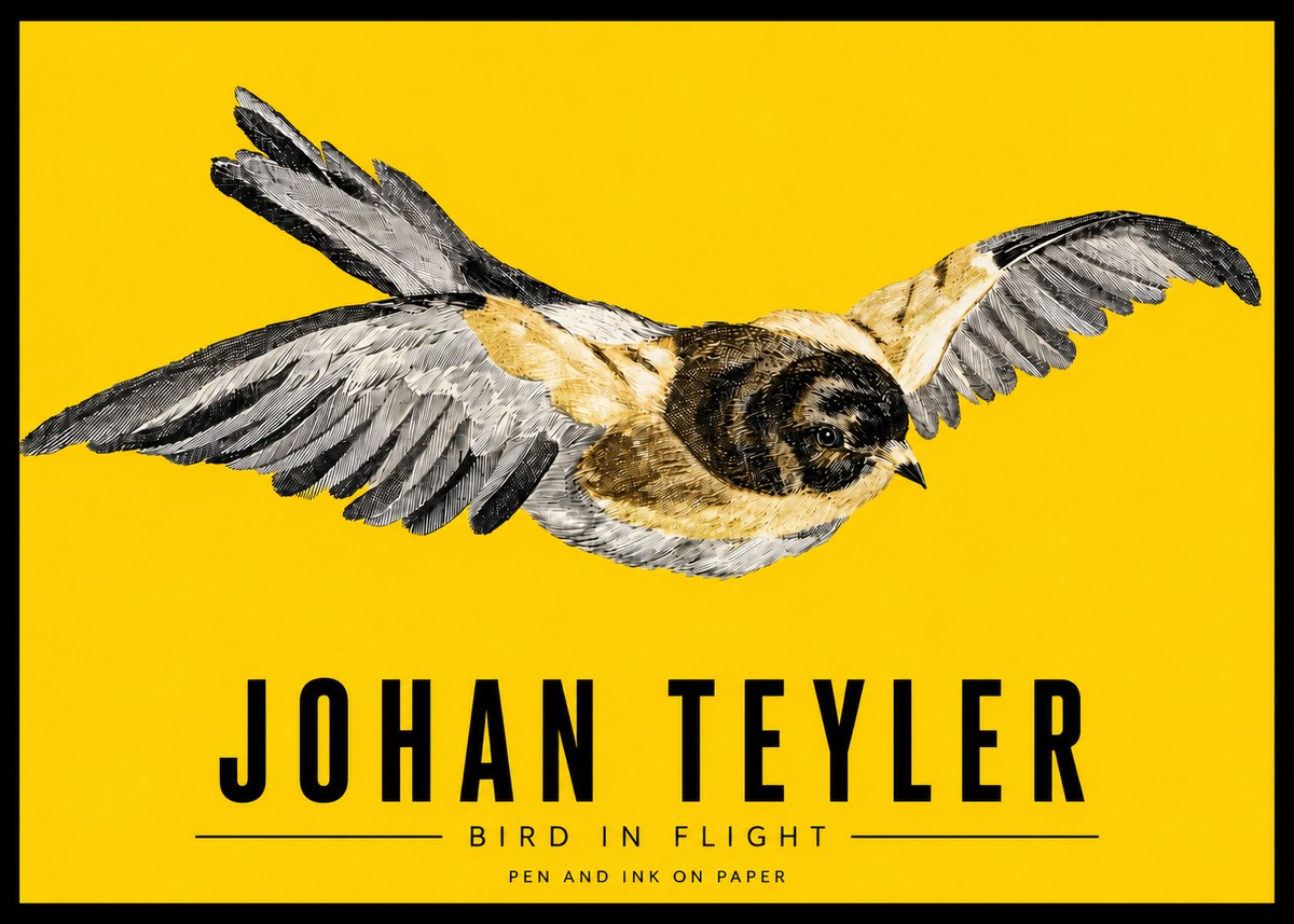 Johan Teyler Bird in Flight I No3 - Poszter