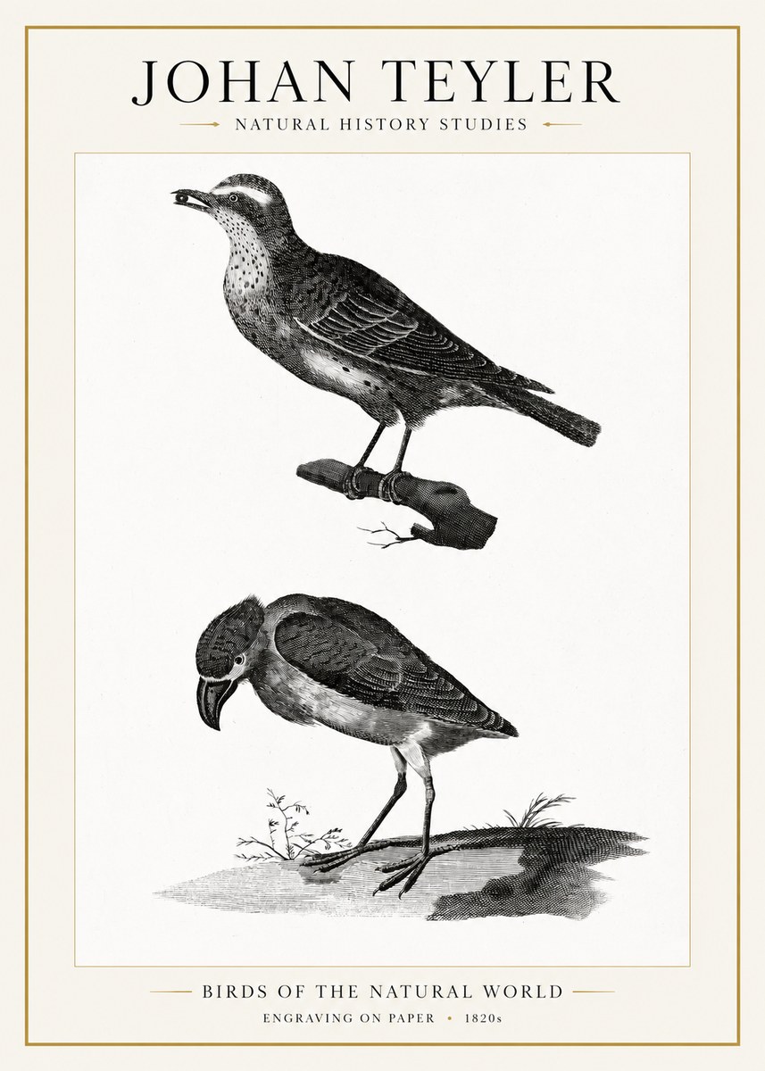 Johan Teyler Birds of the Natural World No1 - Poszter