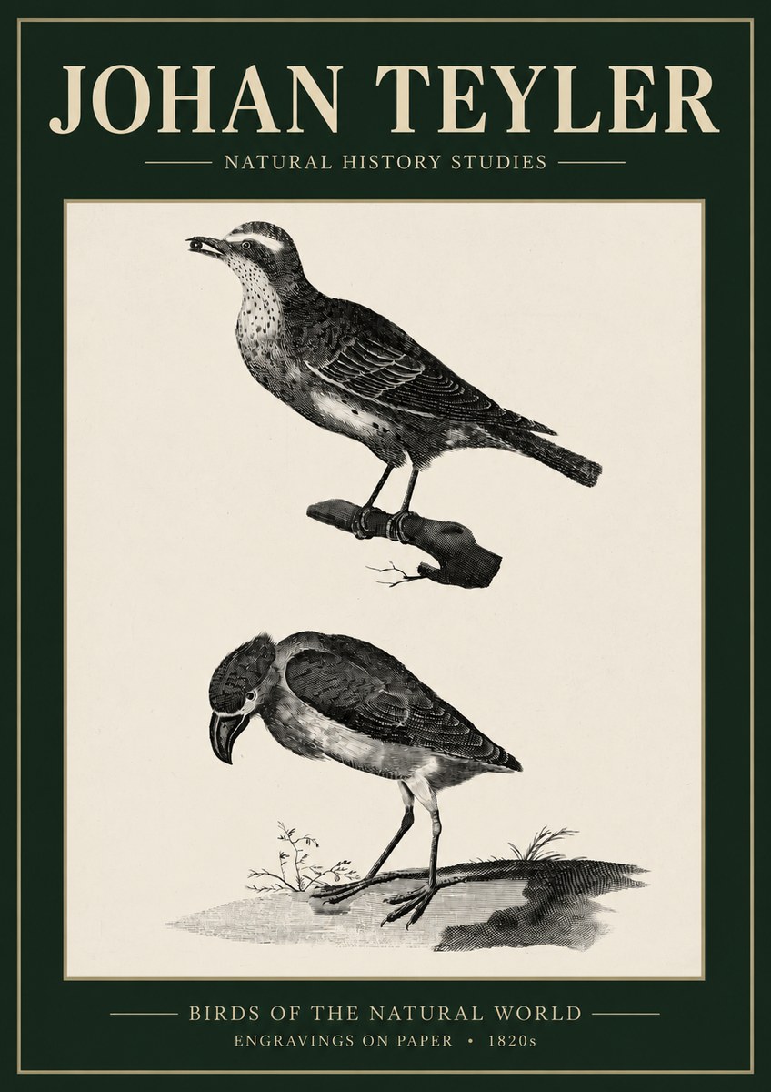 Johan Teyler Birds of the Natural World No3 - Poszter