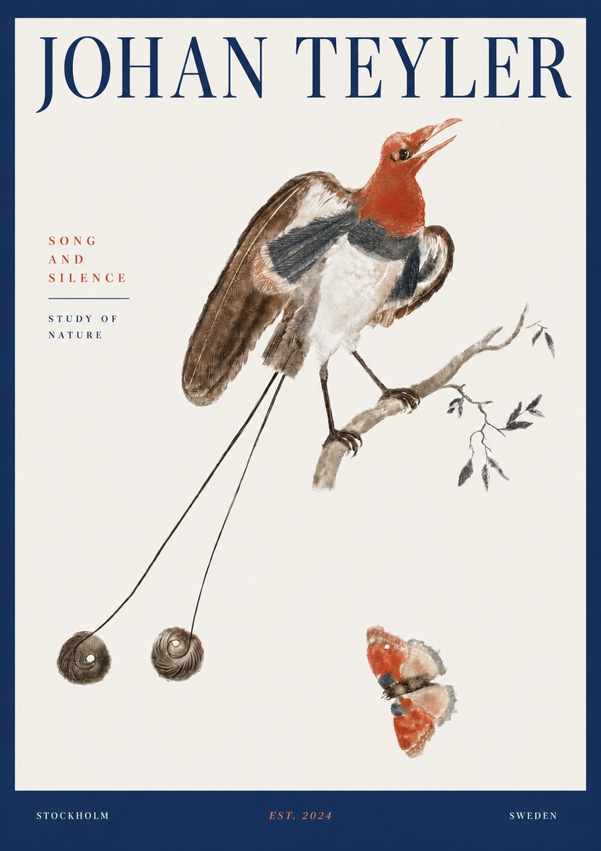 Johan Teyler Song and Silence - Study of Nature No3 - Poszter