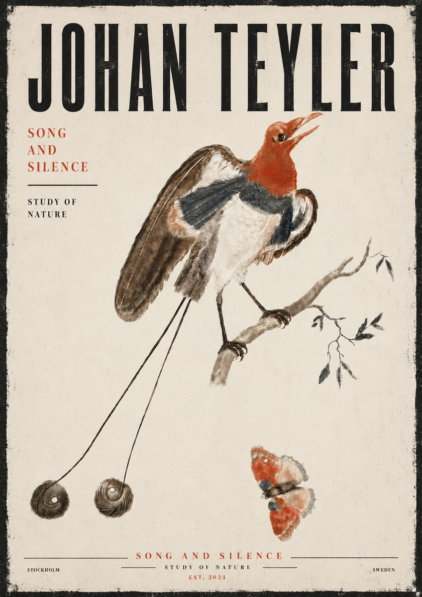 Johan Teyler Song and Silence - Study of Nature No6 - Poszter