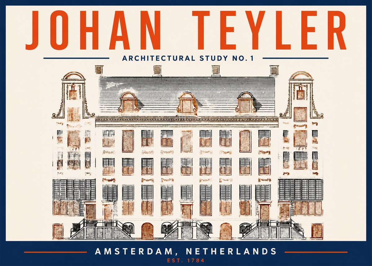 Johan Teyler Architectural Study No. 1 I No2 - Poszter