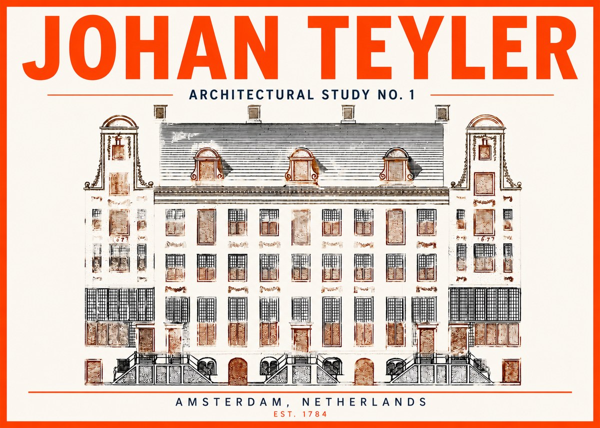 Johan Teyler Architectural Study No. 1 I No3 - Poszter