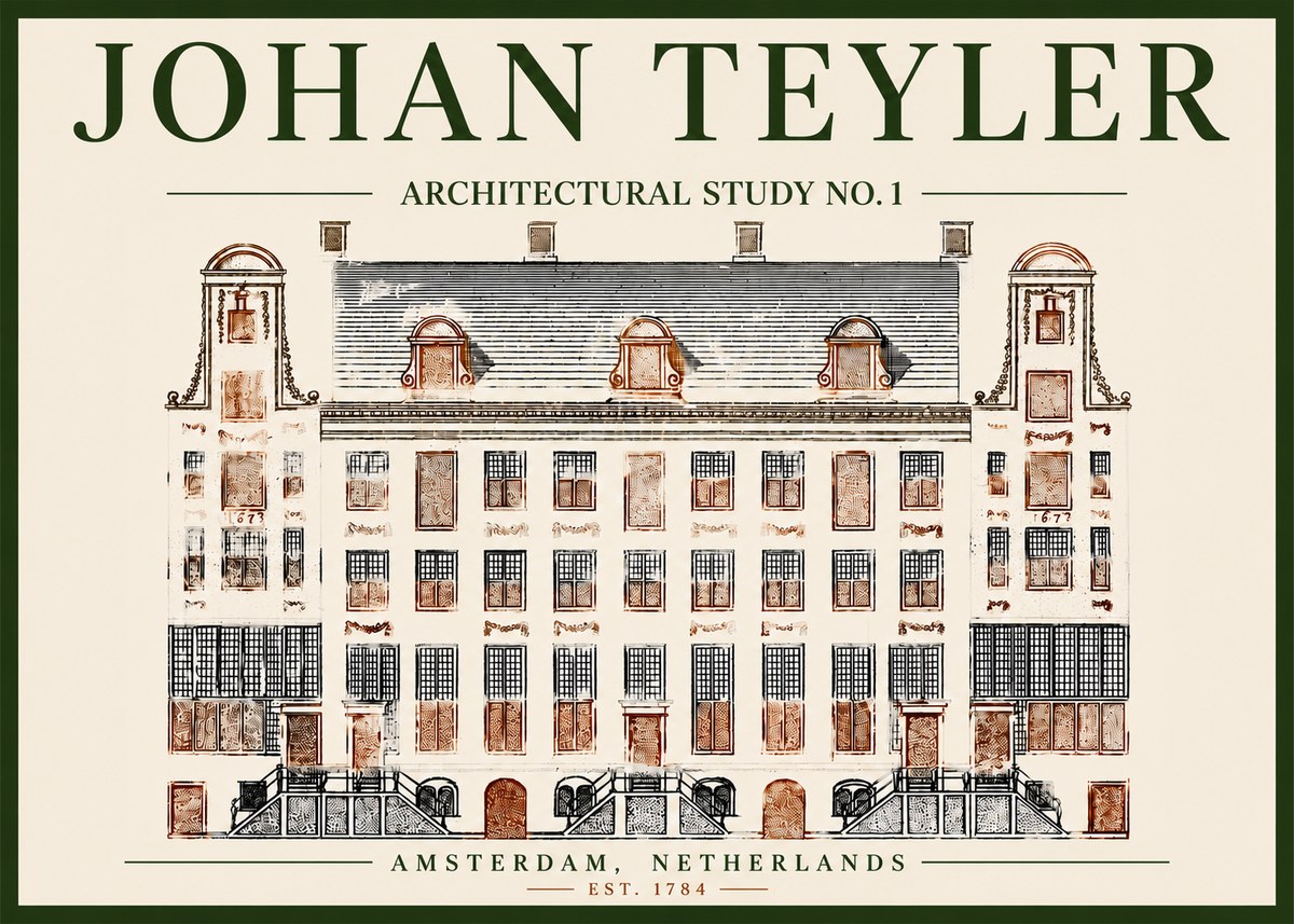 Johan Teyler Architectural Study No. 1 I No4 - Poszter