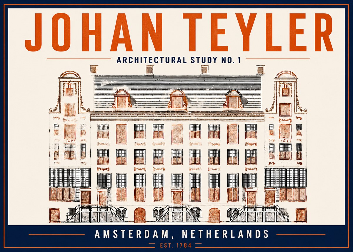 Johan Teyler Architectural Study No. 1 I No5 - Poszter