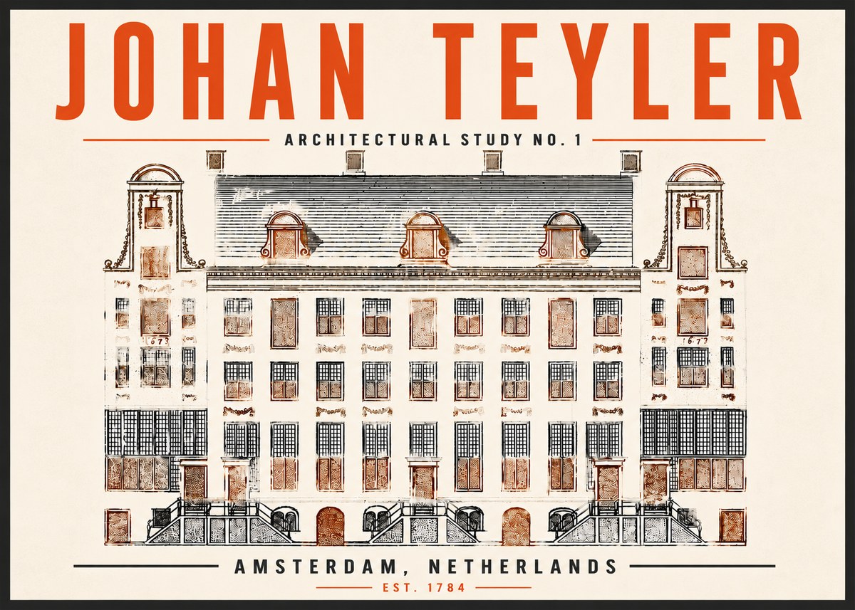 Johan Teyler Architectural Study No. 1 I No6 - Poszter