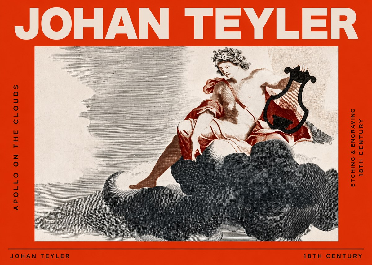 Johan Teyler Apollo on the Clouds No2 - Poszter
