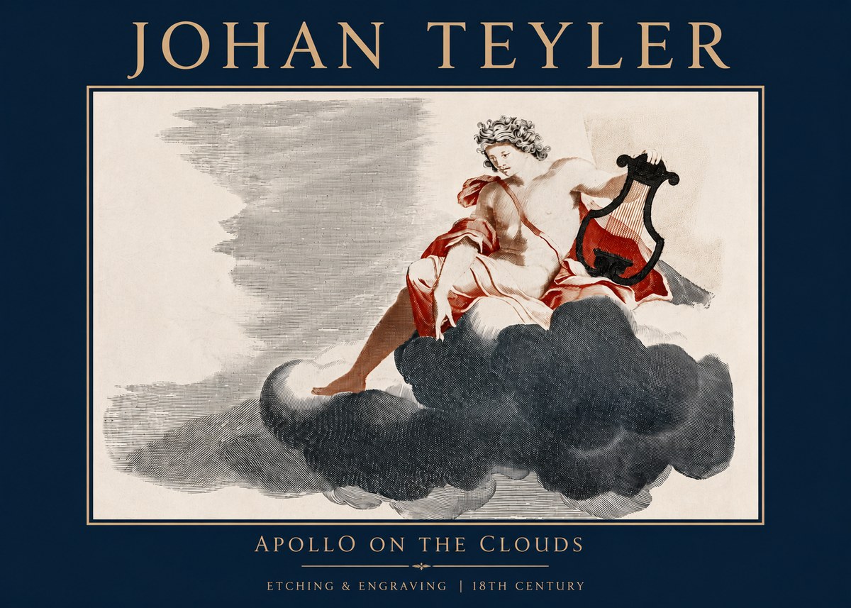 Johan Teyler Apollo on the Clouds No3 - Poszter