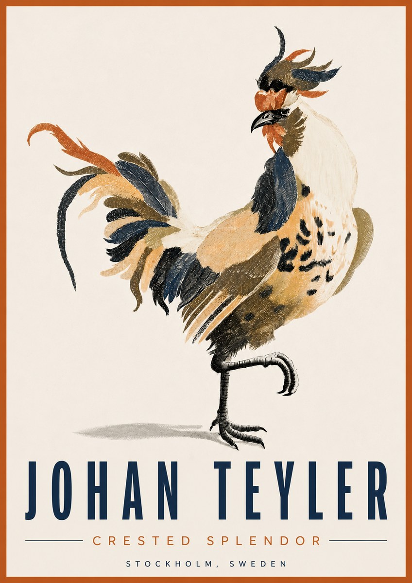 Johan Teyler Crested Splendor No4 - Poszter