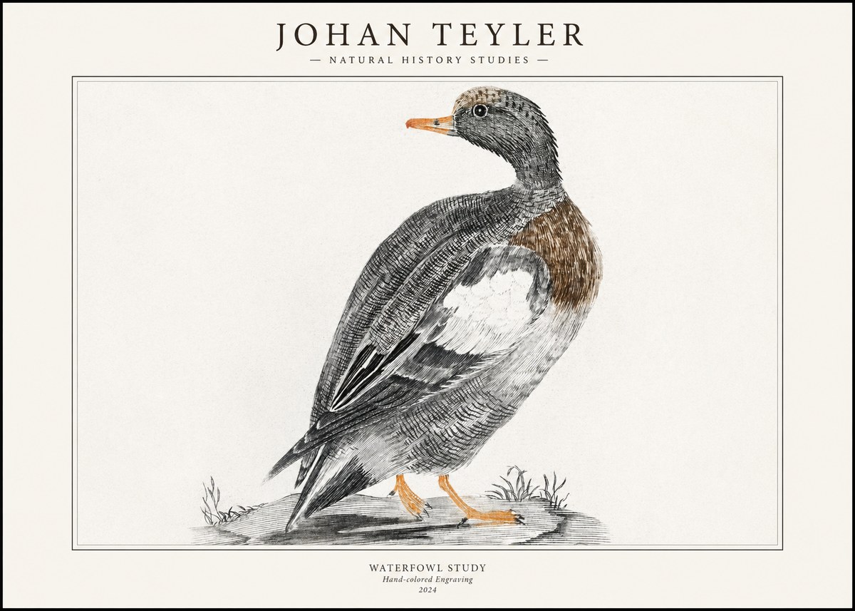 Johan Teyler Waterfowl Study No1 - Poszter