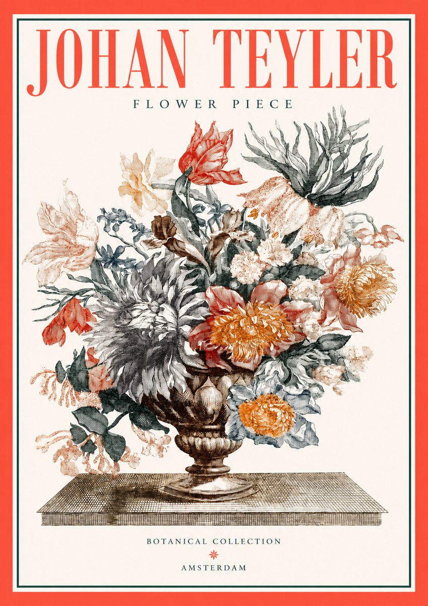 Johan Teyler Flower Piece No2 - Poszter