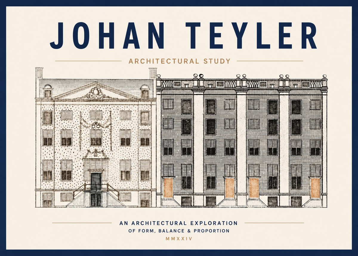 Johan Teyler Architectural Study IV No3 - Poszter