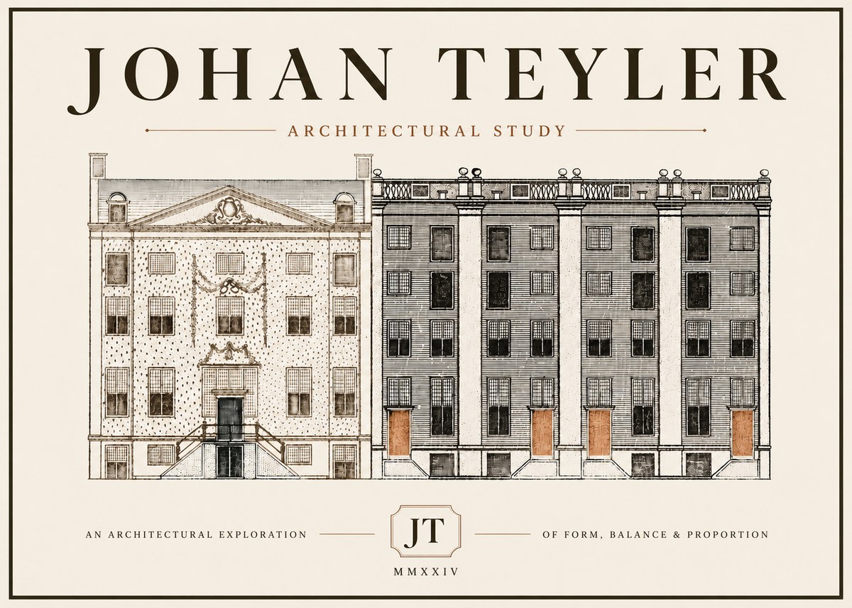 Johan Teyler Architectural Study IV No5 - Poszter