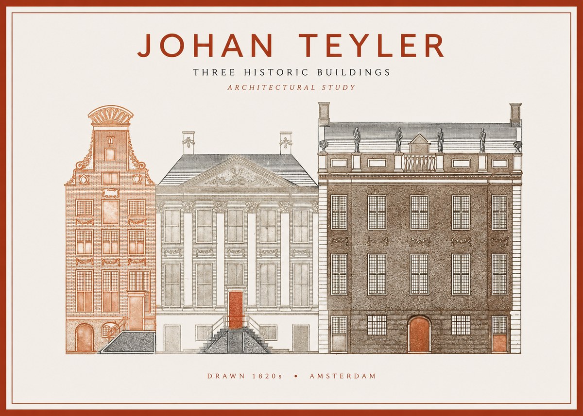 Johan Teyler Three Historic Buildings No1 - Poszter