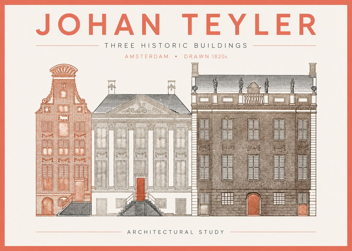 Johan Teyler Three Historic Buildings No2 - Poszter