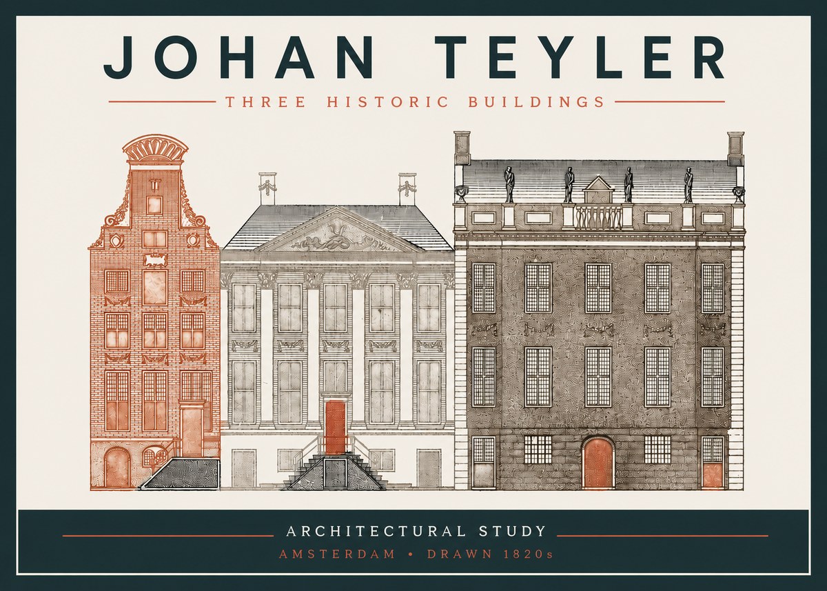 Johan Teyler Three Historic Buildings No3 - Poszter