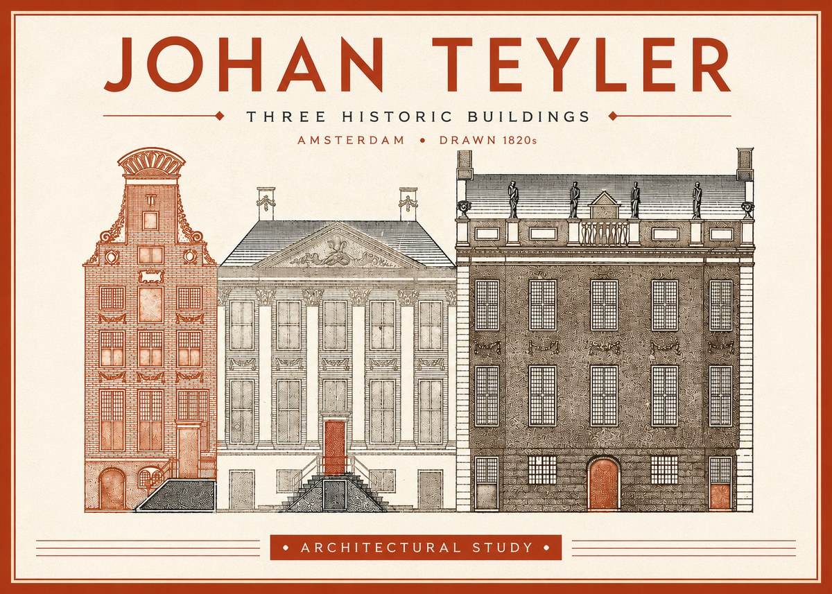 Johan Teyler Three Historic Buildings No4 - Poszter