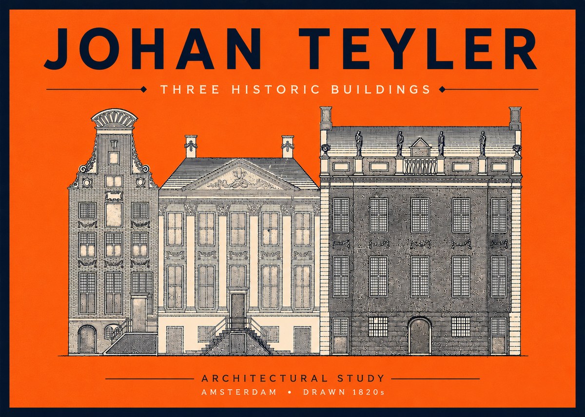 Johan Teyler Three Historic Buildings No5 - Poszter