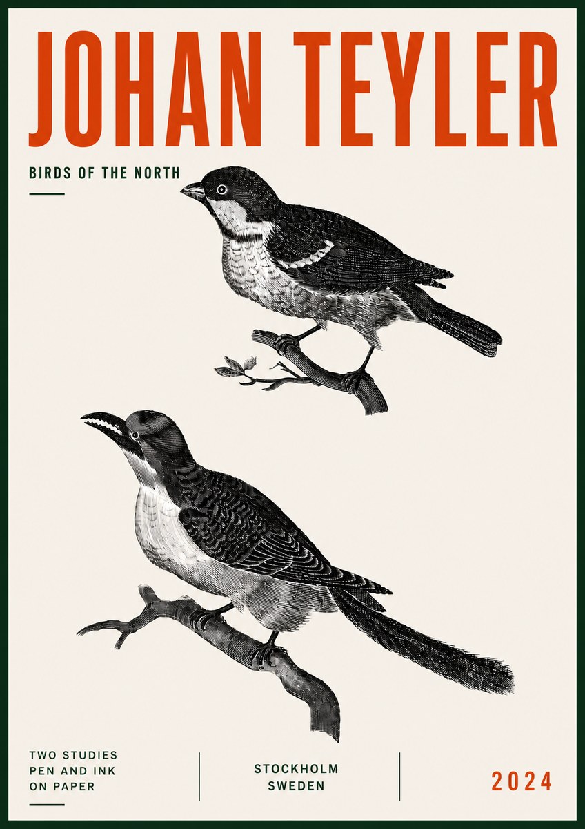 Johan Teyler Two Studies No6 - Poszter