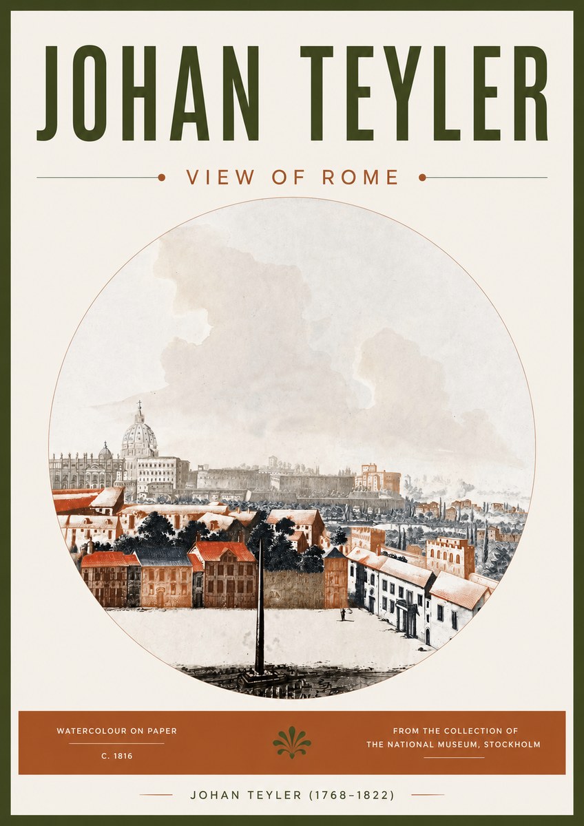 Johan Teyler View of Rome No4 - Poszter