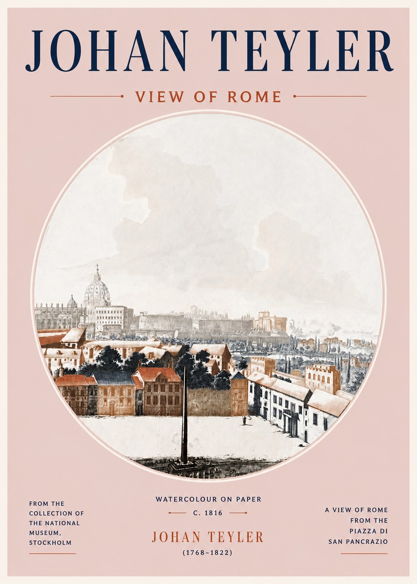 Johan Teyler View of Rome No5 - Poszter