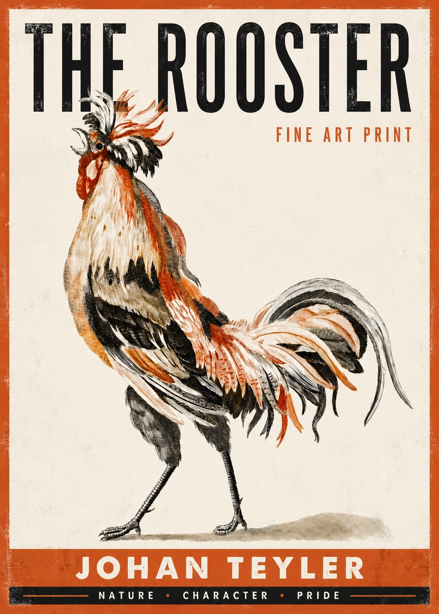 Johan Teyler The Rooster No4 - Poszter