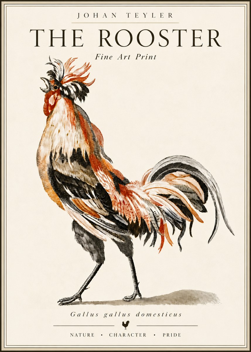 Johan Teyler The Rooster No6 - Poszter