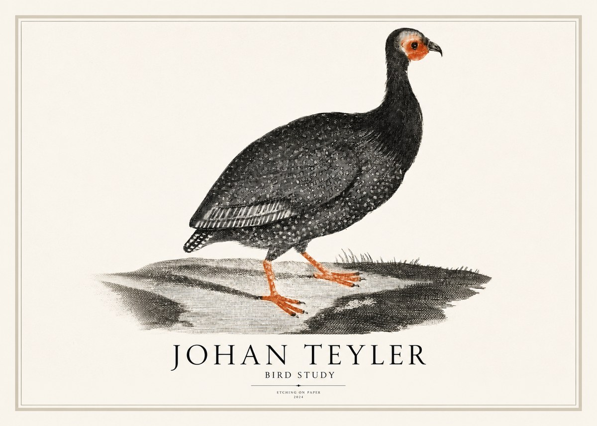 Johan Teyler Bird Study III No1 - Poszter