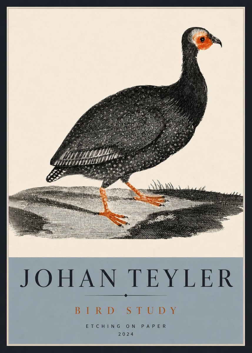 Johan Teyler Bird Study III No4 - Poszter