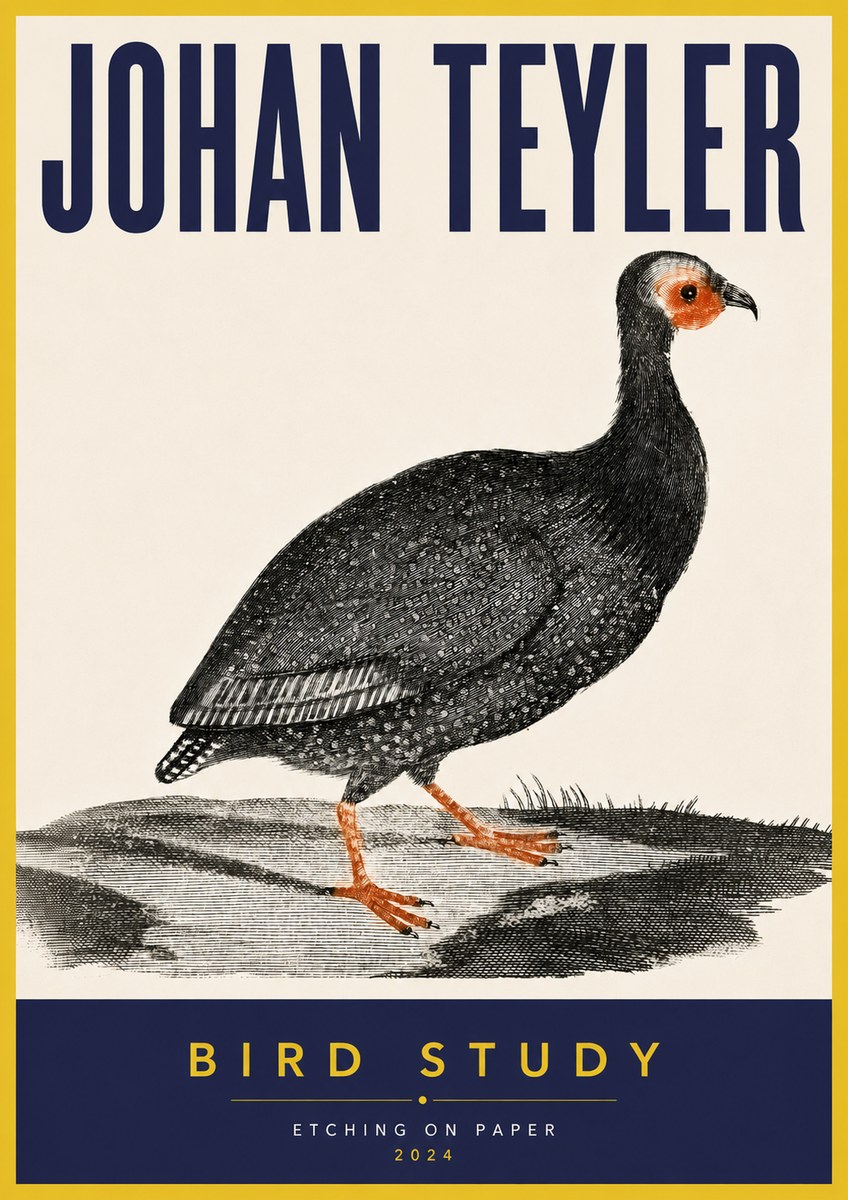 Johan Teyler Bird Study III No5 - Poszter