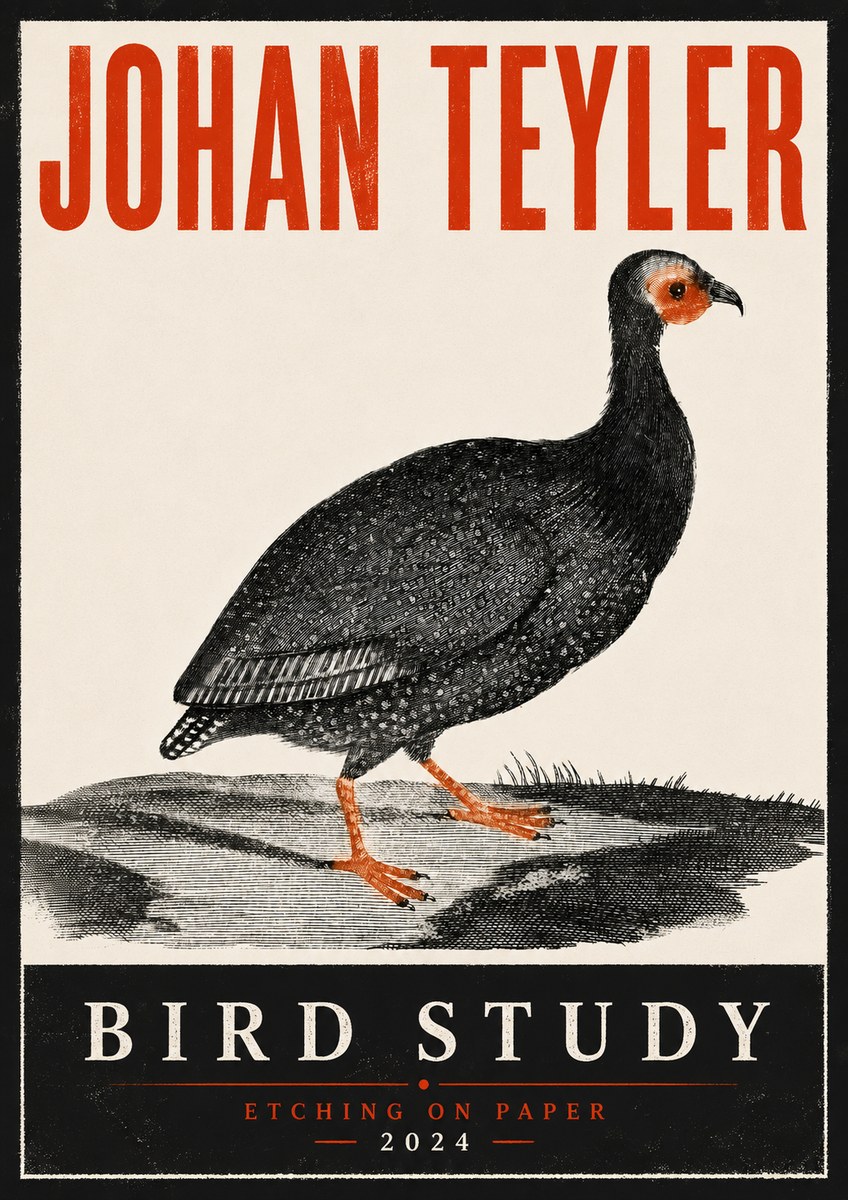 Johan Teyler Bird Study III No6 - Poszter
