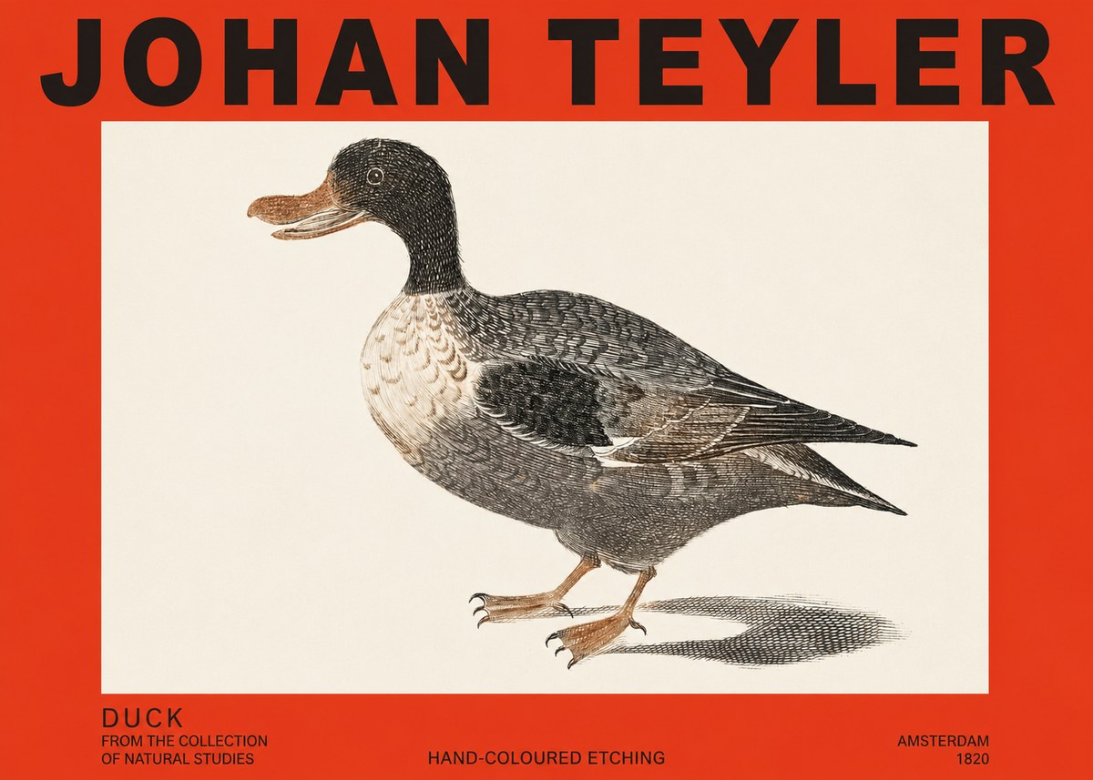 Johan Teyler Duck I No2 - Poszter