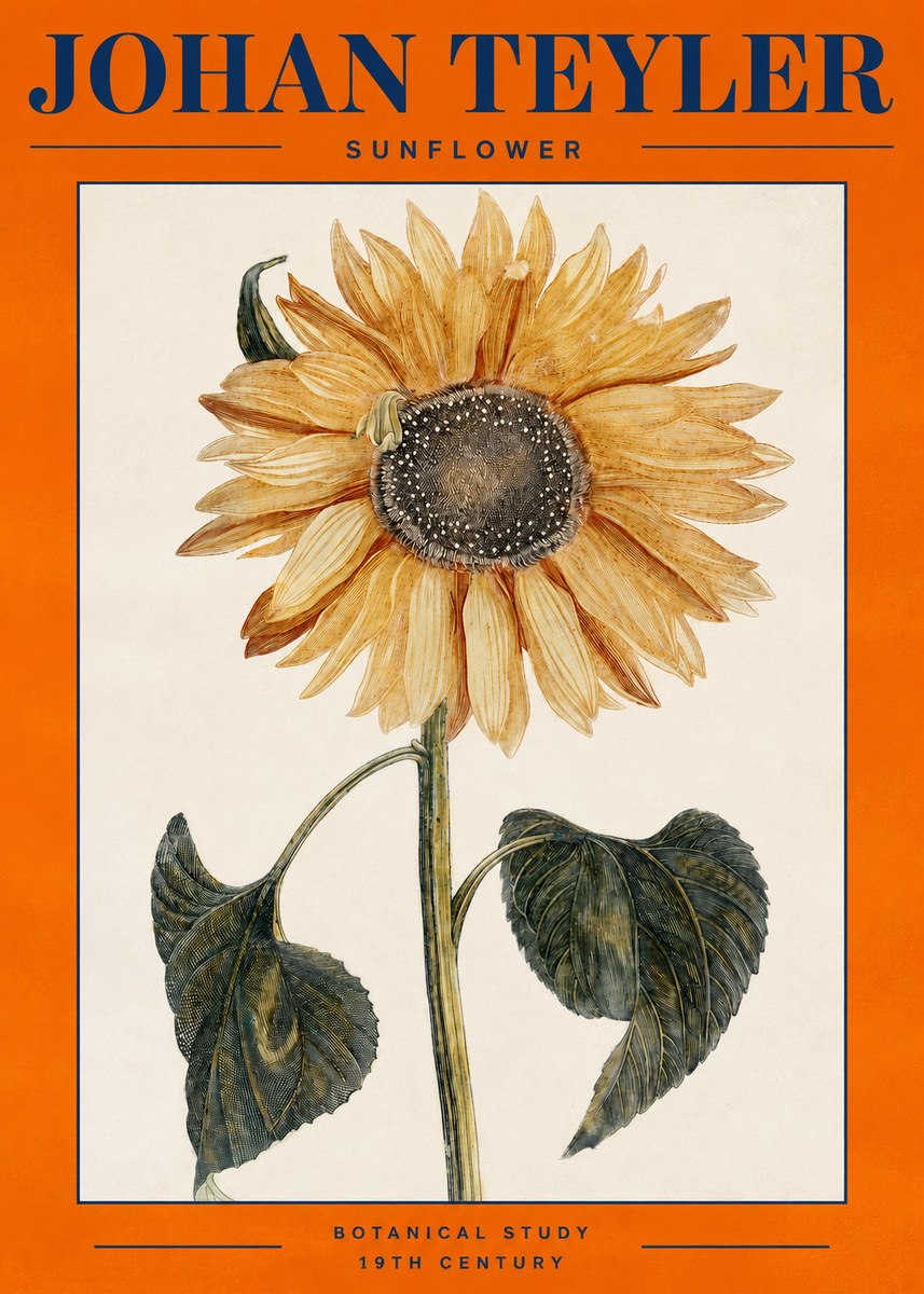 Johan Teyler Sunflower No2 - Poszter