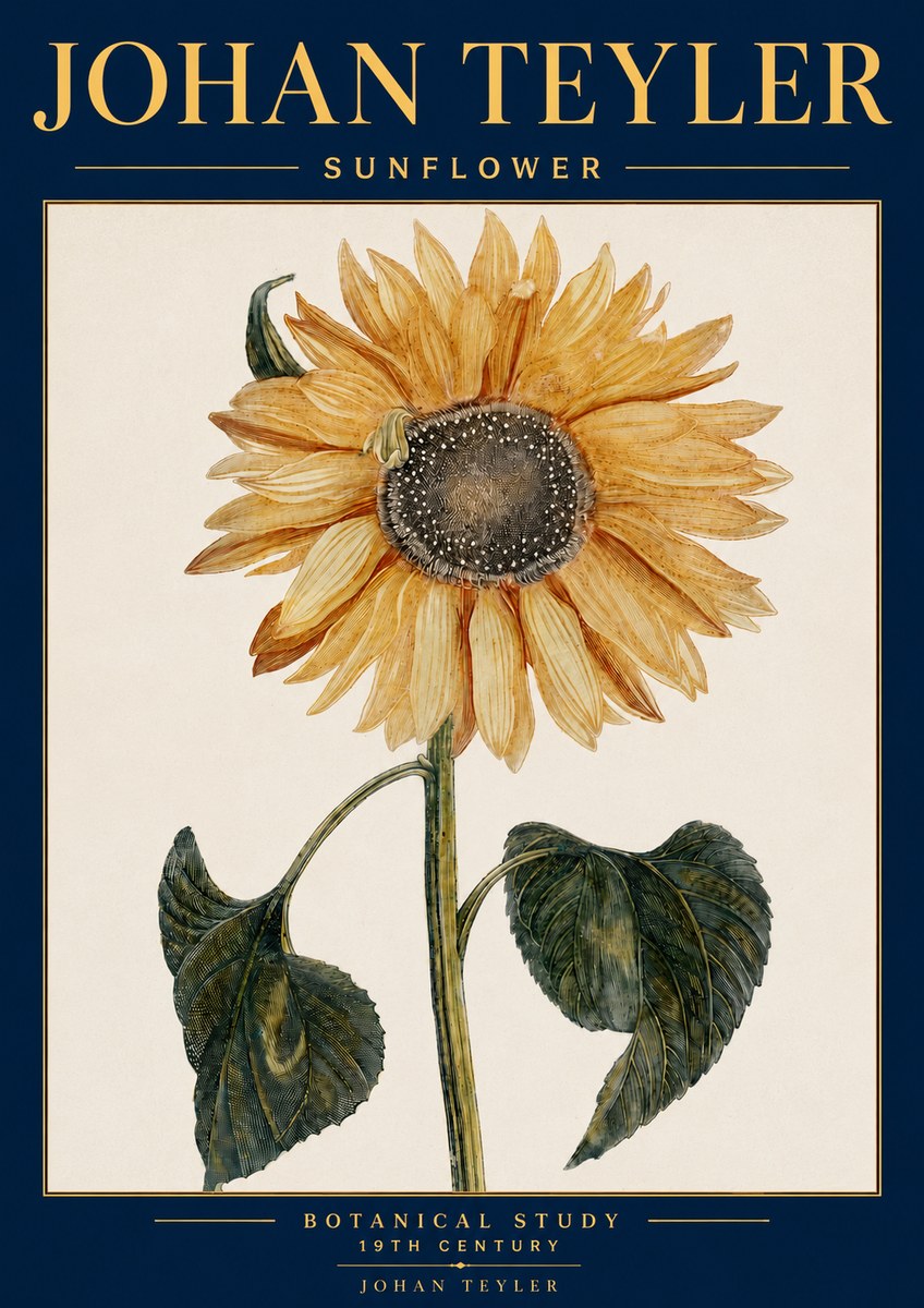 Johan Teyler Sunflower No4 - Poszter