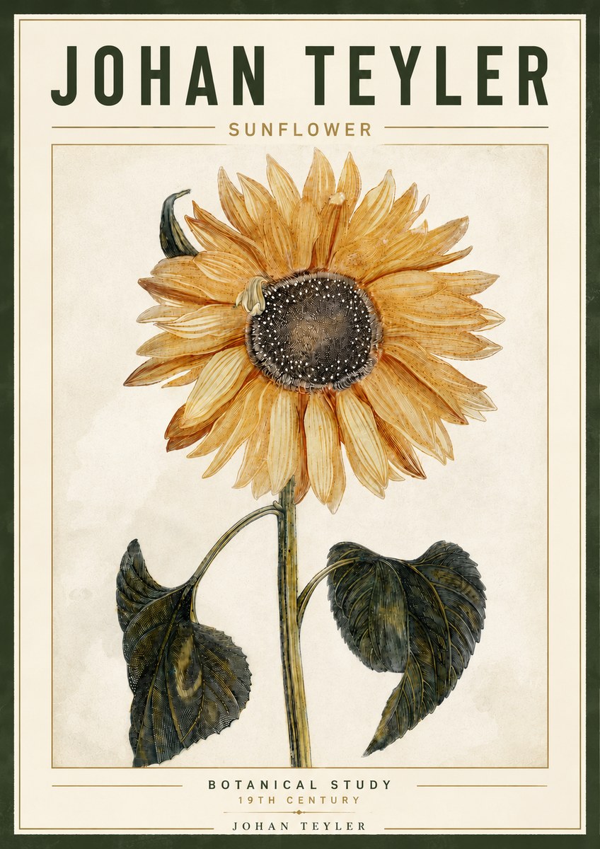 Johan Teyler Sunflower No6 - Poszter