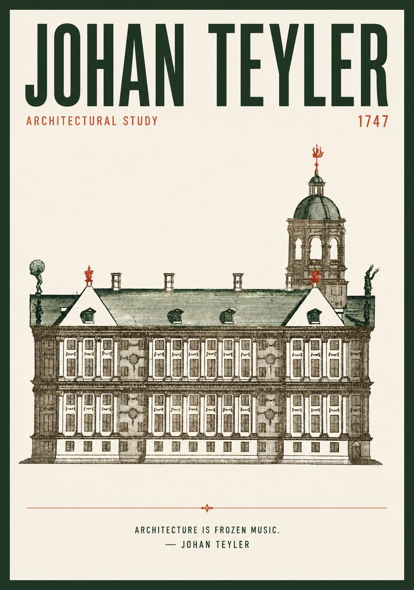 Johan Teyler Architectural Study V No4 - Poszter