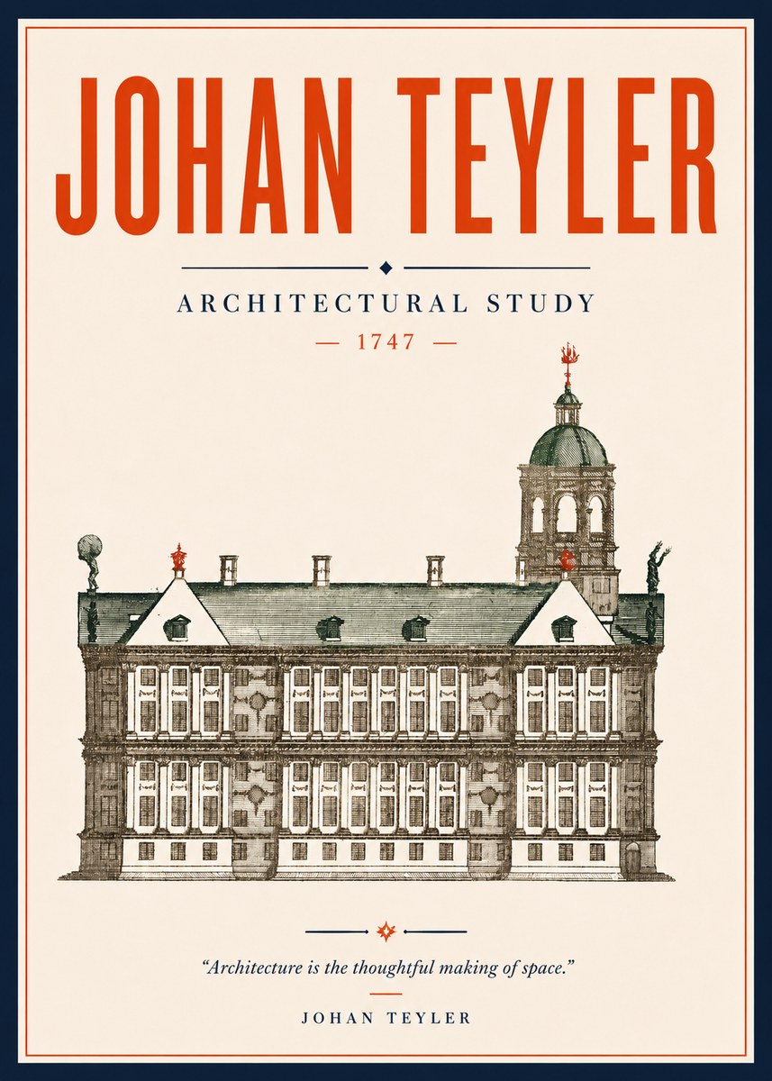 Johan Teyler Architectural Study V No5 - Poszter