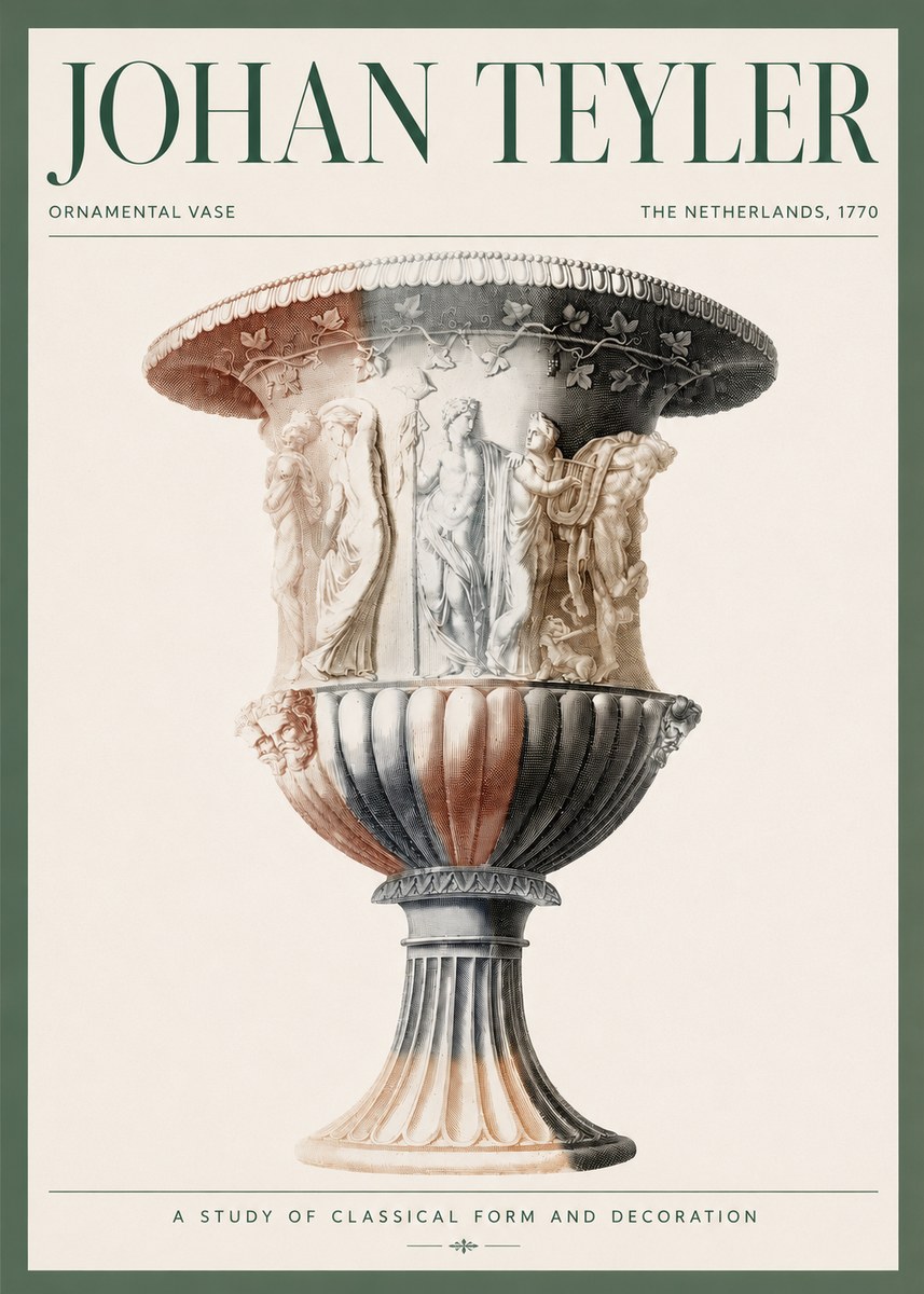 Johan Teyler Ornamental Vase I No3 - Poszter