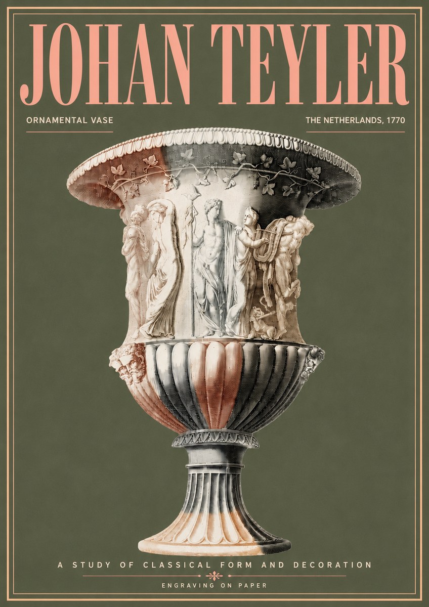 Johan Teyler Ornamental Vase I No6 - Poszter