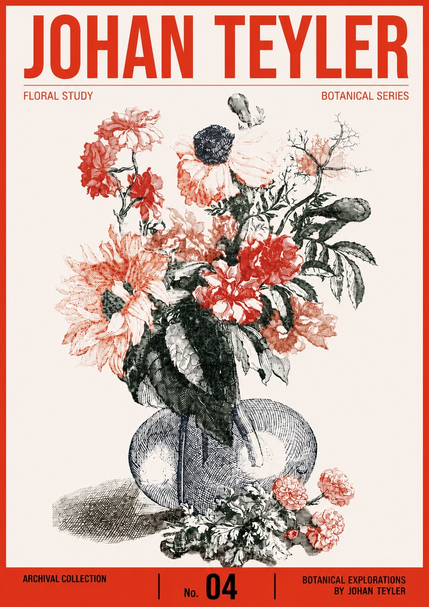 Johan Teyler Floral Study No4 - Poszter